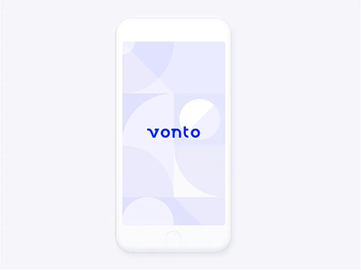 Vonto app - Onboarding animation design illustration interaction mobile app product design ui design ux ux design
