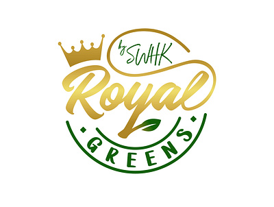 Royal Greens design emblem logo logo logo design logo design branding love designing typography vector