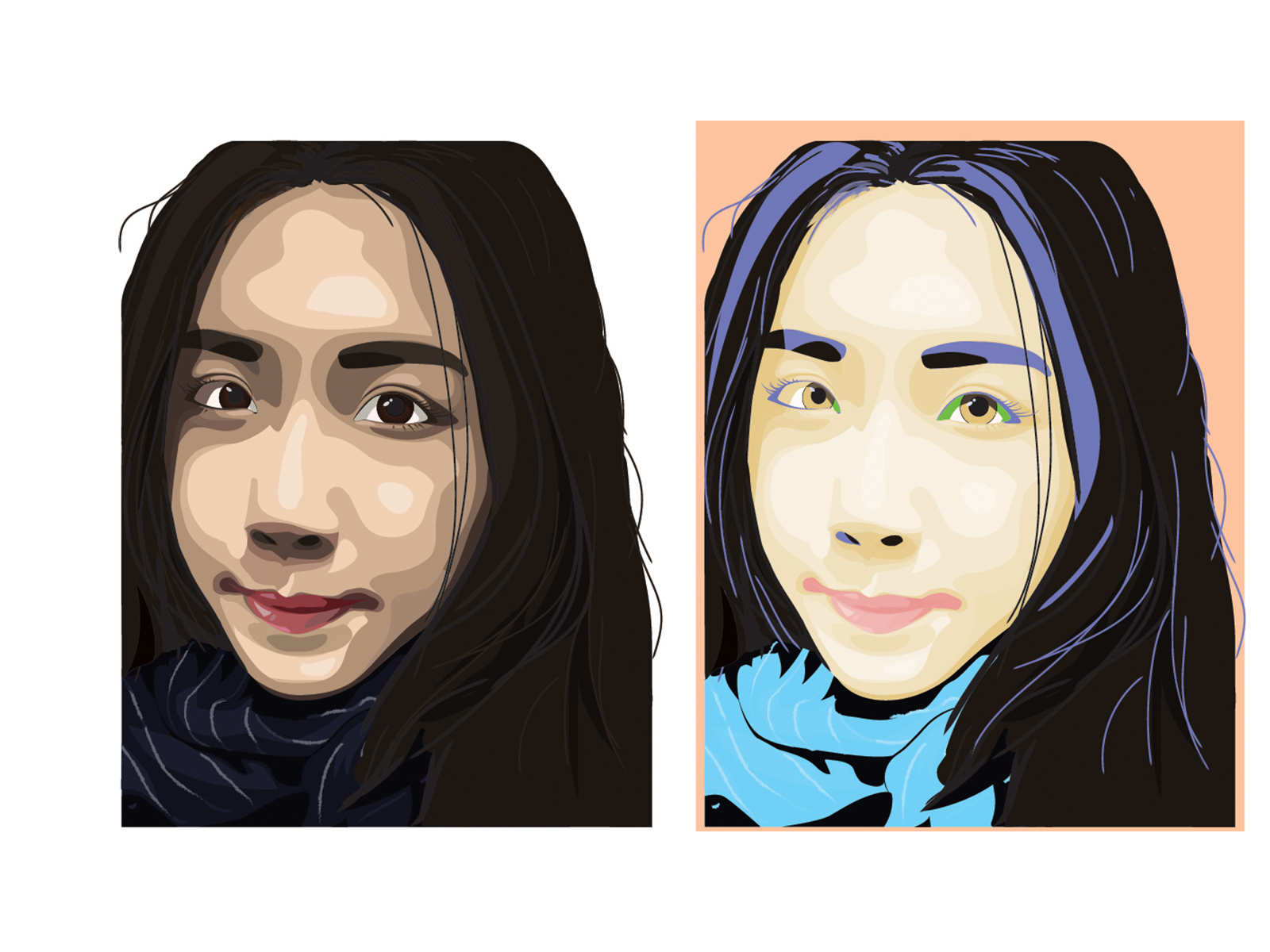 Illustration Portrait by Kay D on Dribbble