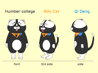 Billy cat character character design