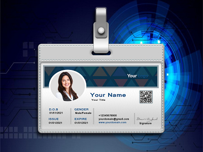 I will design premium quality modern and unique id cards