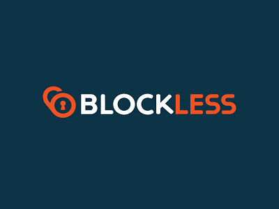 Blockless Logo blockless logo typography