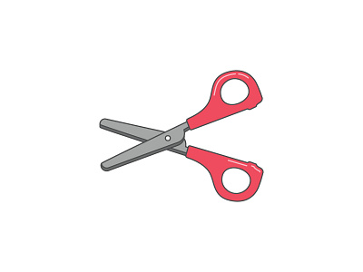 Cut Here crafts crafty cut icon illustration scissors slice it