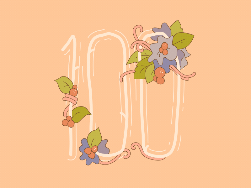 100 100 animation folliage fruit gif illustration lineart noodles