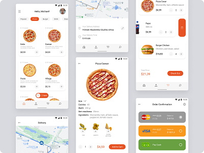 Food Delivery App food app food delivery pizza