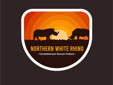 White Rhino Logo animation branding graphic design logo