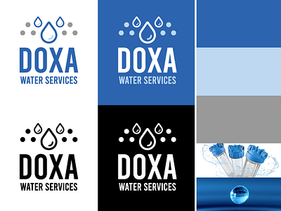 Doxa Water Services branding logo logotype vector