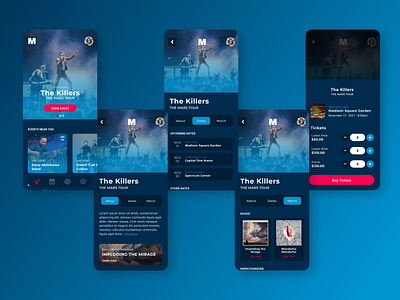 Event Platform app design mobile ui