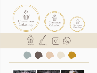 Moodboard Cake Shop art design graphic design typography ux vector web website