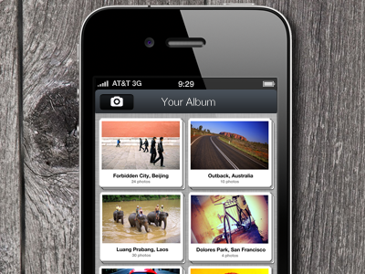 Organizing groups of photos chrome ios iphone photos summary ui