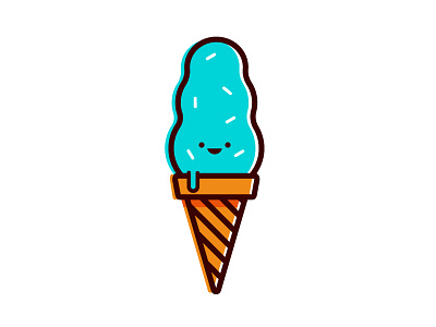 Ice Cream character design illustration justin