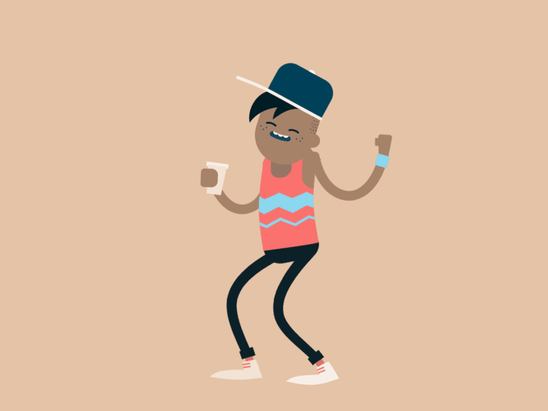 Fist Pump Loop after effects animation character design illustration justin loop