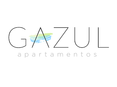 Gazul aqua branding identity logo