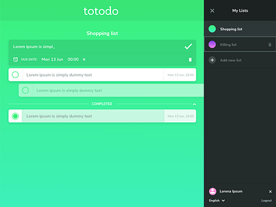 To-do App app interface ux
