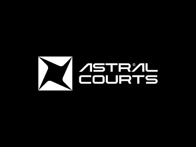 Astral Courts branding design graphicdesign logo logodesign vector