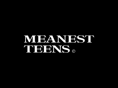 Meanest Teens branding design graphicdesign logo logodesign logotype vector wordmark