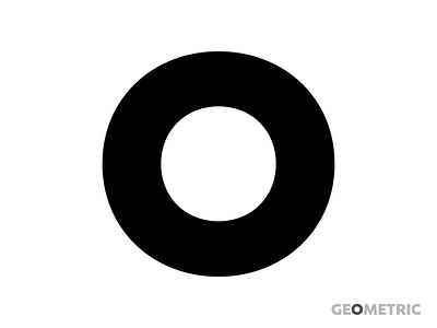 Geometric O circular geometric optical type