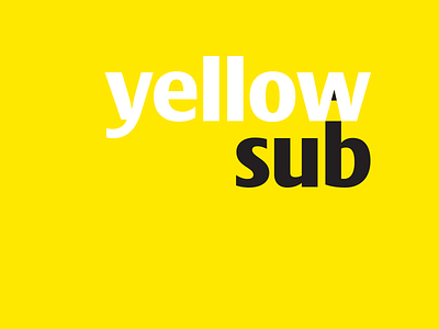 YellowSub: Identity for an interior architectural firm architecture design graphic design identity interior logo minimal type
