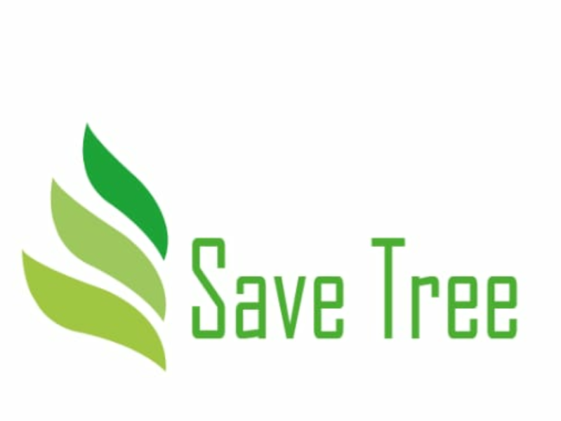 Portrait template of save tree save future