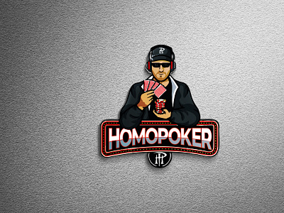 Homo poker logo beauty customlogo design logo logo design mascotlogo poker card poker online pokerlogo vector