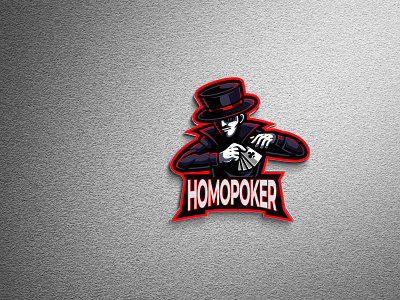 Homo poker logo1 customlogo design logo logo design logodesign mascot design mascotlogo pokerlogo poster design redcolorlogo