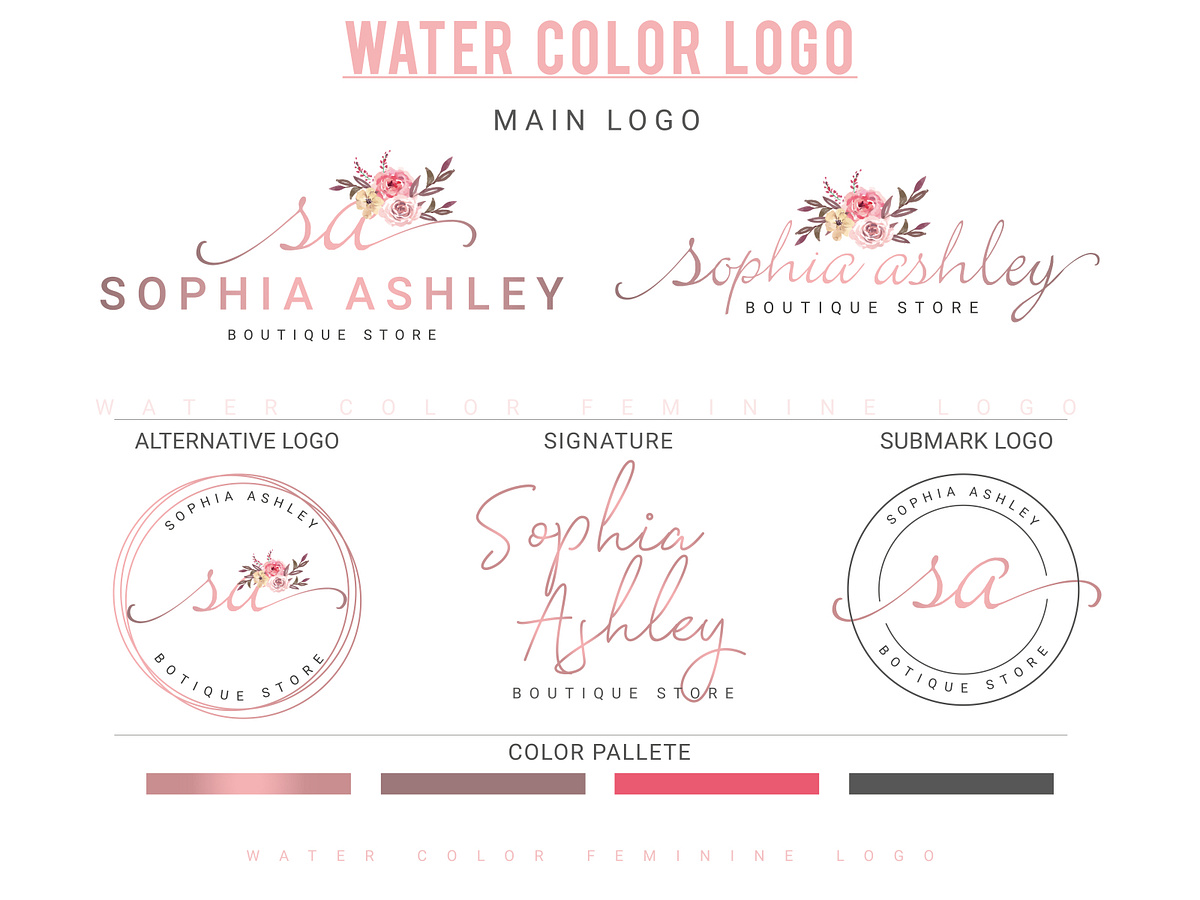 Pink Color Logo Designs, Themes, Templates And Downloadable Graphic 