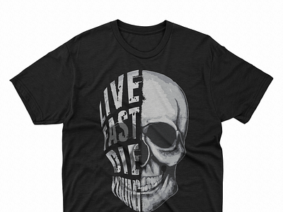 Live Fast Die Young T shirt design branding graphic design graphicdesign logo t shirt tshirt tshirt art tshirtdesign type typography