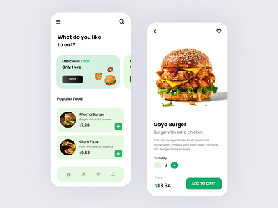 Food Delivery App app branding design icon typography ui ux vector