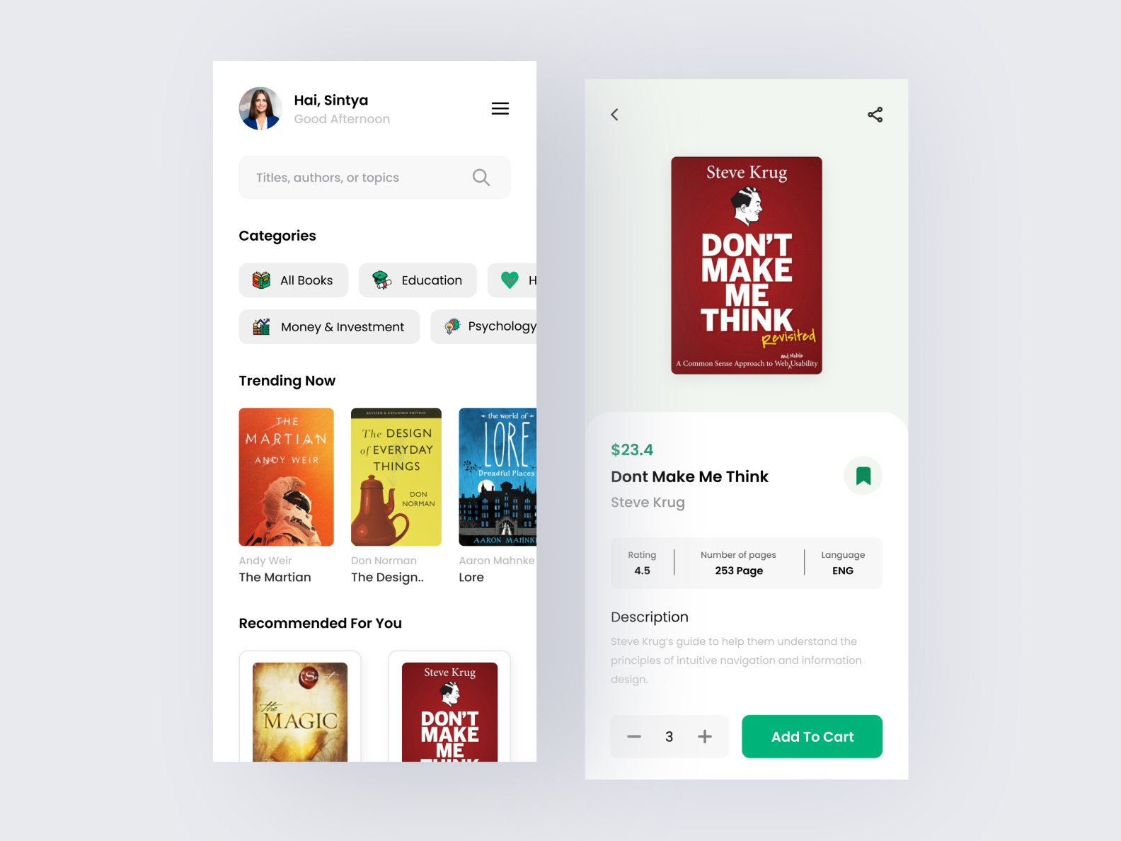 EBook Mobile App by Aris Rahmat Fatoni on Dribbble