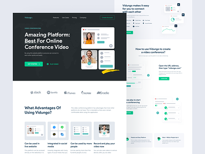 Vidungo - Video Conference Landing Page