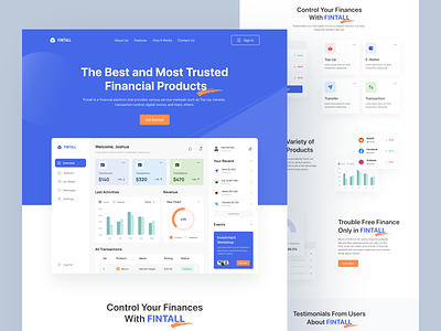 FINTALL - Finance Landing Page