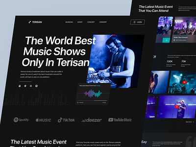 Terisan - Music Platform Landing Page by Aris Rahmat Fatoni for Keitoto ...