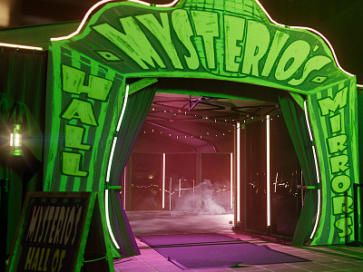 Mysterio's Hall of Mirrors - Spiderman design illustration photoshop video game art