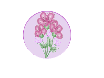 watercolor pink flowers design graphic design illustration logo pinks vector watercolors
