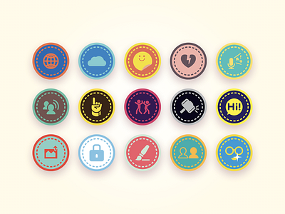 User Merit Badges icon illustration logo merit badge vector
