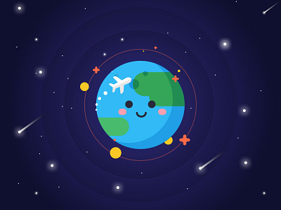 Global Mode design earth game icon illustration logo omletarcade space