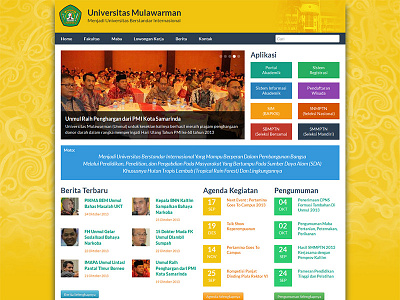 Universitas Mulawarman academy bootstrap css education home homepage html landing university web website