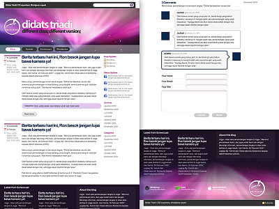 Personal Blog Didats Triadi blog comments footer form header home inside web wordpress