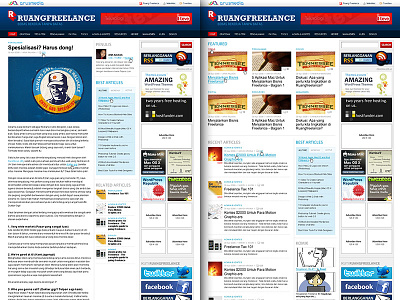 Ruang Freelance blog css grid home html index landing magazine themes web website wordpress