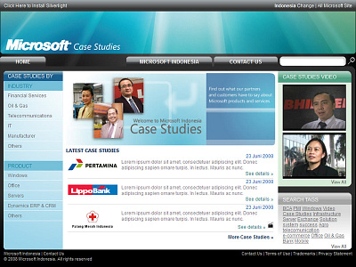 Microsoft Indonesia Case Studies css home homepage html index indonesia landing microsoft web website