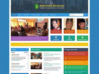 Reformasi Birokrasi bootstrap flat goverment home landing web website