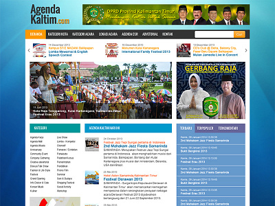 Event and News Magazine Web event grid home homepage landing magazine news page web website