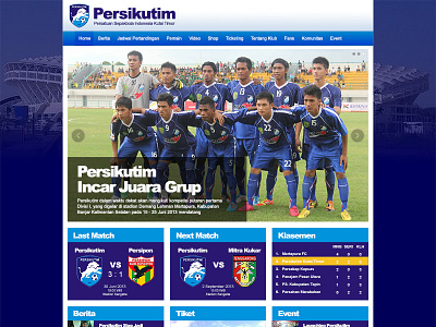 Indonesian Local Football Club football home homepage landing soccer web website