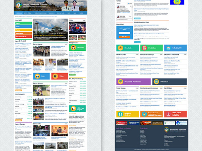 Official Website of District Goverment bootstrap flat goverment grid home landing ui ux web website