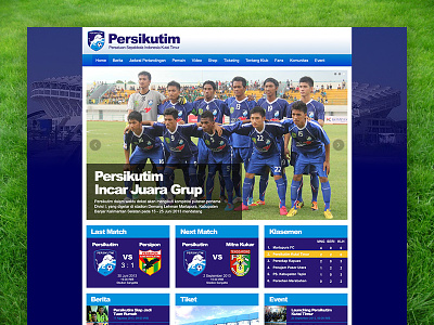 Mockup PSD for Local Football Club football home homepage landing psd soccer sport