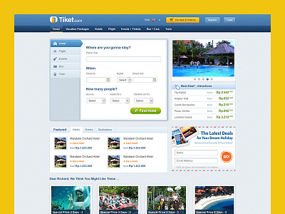 Tiket.com Realign Landing Page (Unreleased)