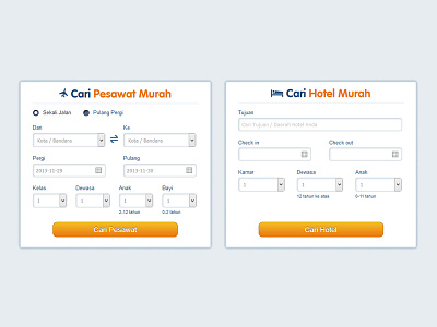 Tiket.com Promo Booking Page booking elements flights form hotel landing page search web