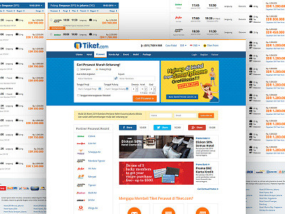 Tiket.com Flight Page 2.0 css flat flight form html landing page round search tiket.com travel trip