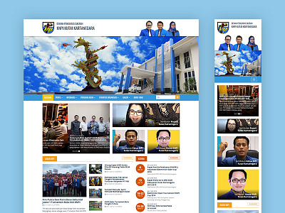 Indonesian National Youth Committee homepage landing responsive web website