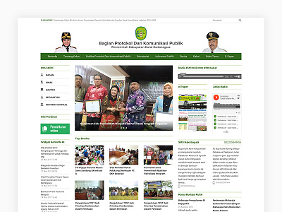 Mockup Web of Government Public relations goverment grid landing public relations web